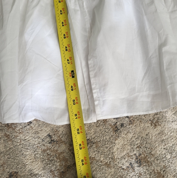 Eileen West XS Long White Long Sleeve Cotton Nightgown Pockets Cottagecore New - Picture 12 of 12